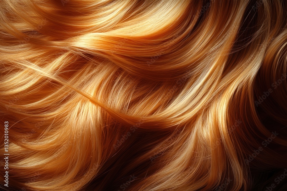 Glossy Hair Extensions in Golden Silver and Brown Tones for Fashion and Beauty Glossy Hair Extensions in Golden Silver and Brown Tones for Fashion and Beauty