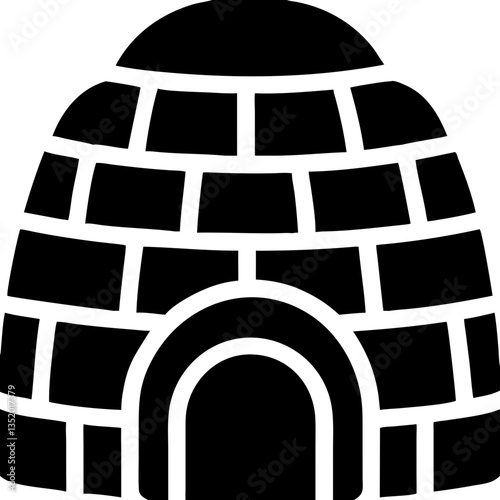 Igloo Vector Illustration for Arctic Themed Designs and Educational Materials
