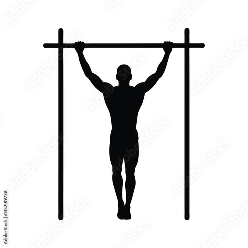 silhouette of a man exercising