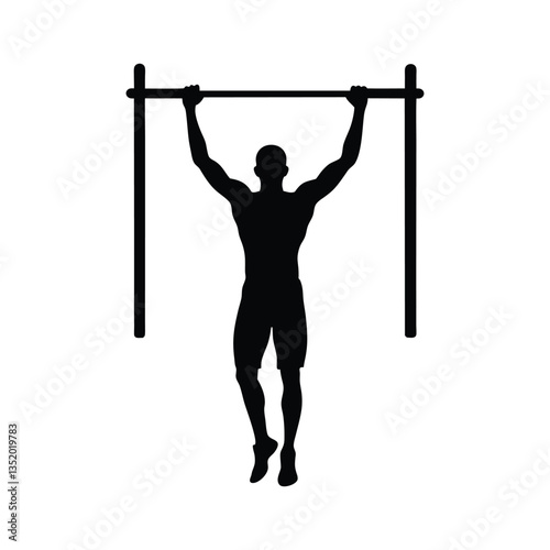 silhouette of a man exercising