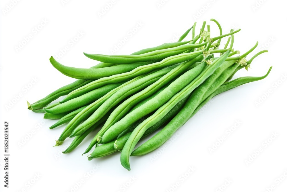 Fresh green beans, a healthy and nutritious vegetable, close-up, ready to eat Fresh green beans, a healthy and nutritious vegetable, close-up, ready to eat