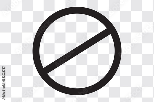 Forbidden sign. Stop and ban red circle symbol