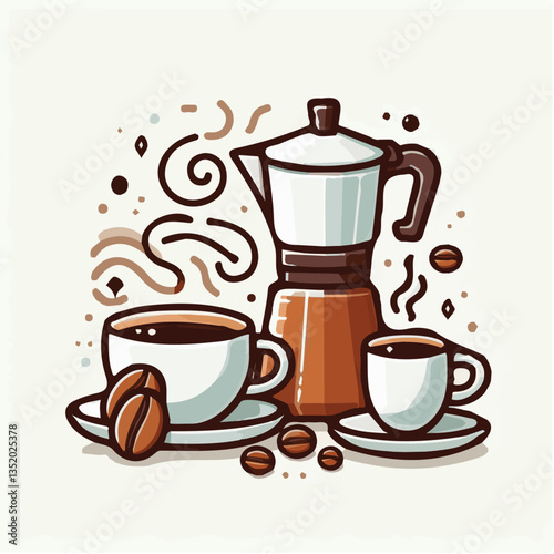 coffee, drink, cafe, espresso, background, cup, beverage, food, caffeine, aroma, mug, morning, hot, breakfast, closeup, black, dark, brown, white, design, mocha, cappuccino, fresh, latte, isolated, br
