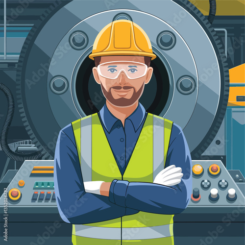 vector icons for robots, artificial intelligence, and the assistance provide in work and security 
