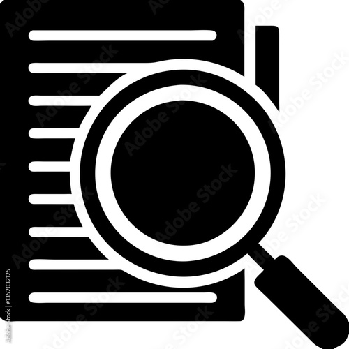 Magnifying Glass Over Document Vector for Research and Analysis