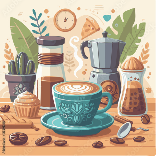 coffee, drink, cafe, espresso, background, cup, beverage, food, caffeine, aroma, mug, morning, hot, breakfast, closeup, black, dark, brown, white, design, mocha, cappuccino, fresh, latte, isolated, br