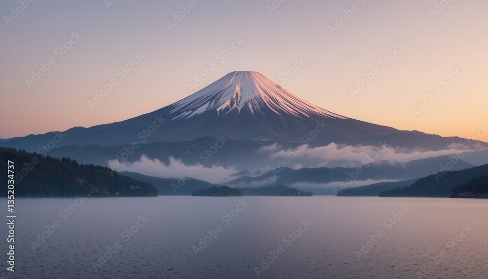 Majestic mount fuji japan landscape photography serene environment dawn viewpoint Majestic mount fuji japan landscape photography serene environment dawn viewpoint