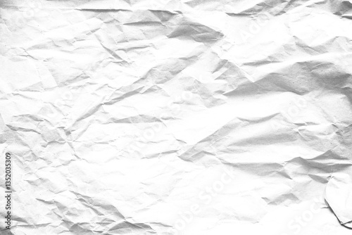 Obraz na płótnie Grunge crumpled paper sheet texture overlay isolated on white or transparent backgroung, png cutout w salonie