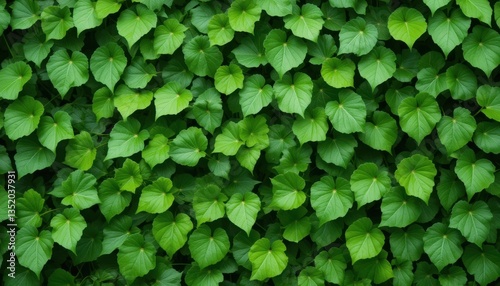 Wallpaper Mural Vibrant green leaf patterns nature photo close-up natural light textures Torontodigital.ca