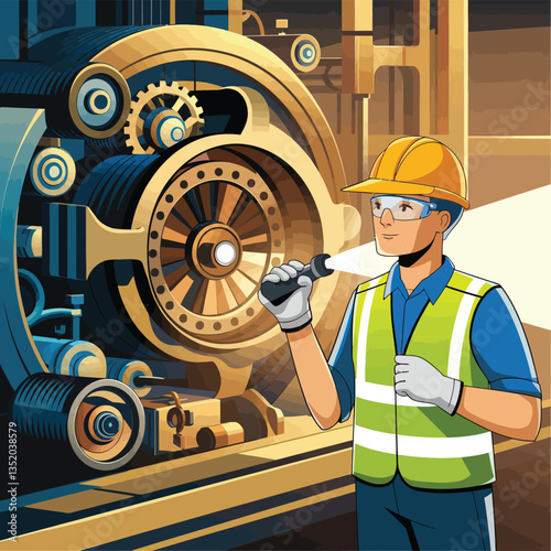 vector icons for robots, artificial intelligence, and the assistance provide in work and security 
