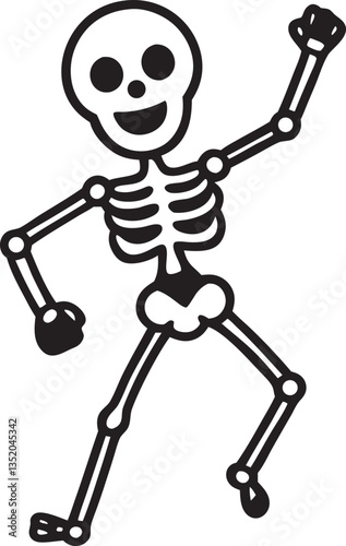 Dancing Skeleton vector 