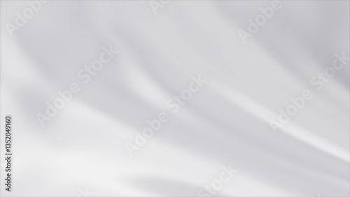 Subtle Elegance: Abstract White and Gray Silk Fabric Background Texture
