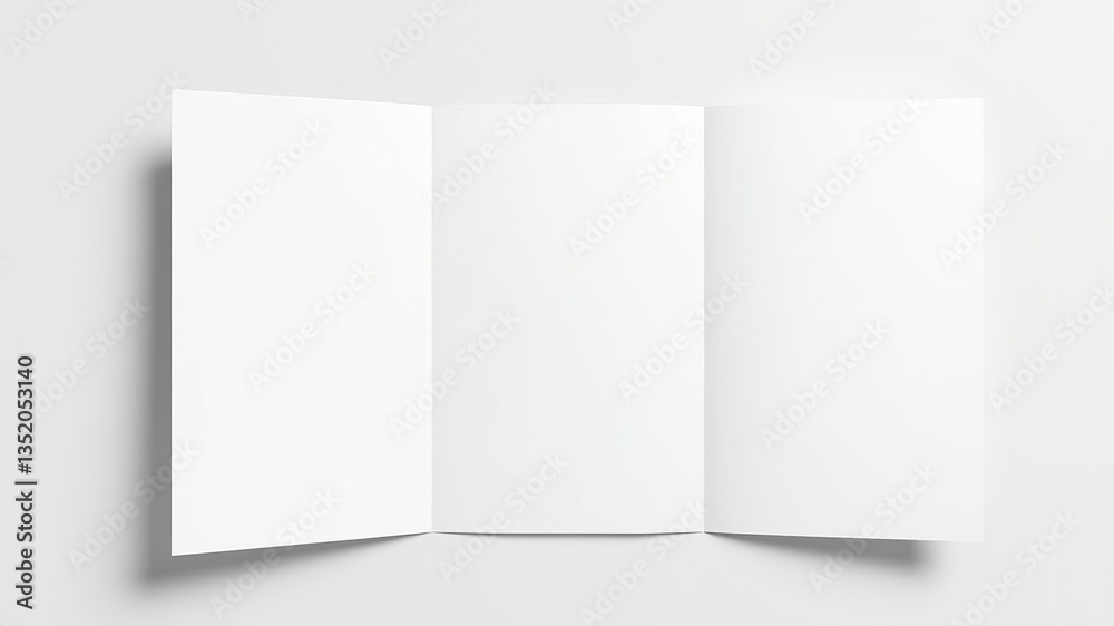 A3 Tri-Fold Brochure Mockup with Design Concept A3 Tri-Fold Brochure Mockup with Design Concept