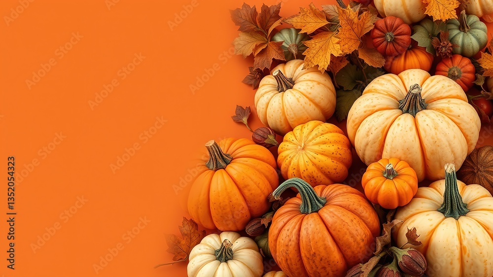 Autumn Pumpkin Screensaver Design Template Autumn Pumpkin Screensaver Design Template