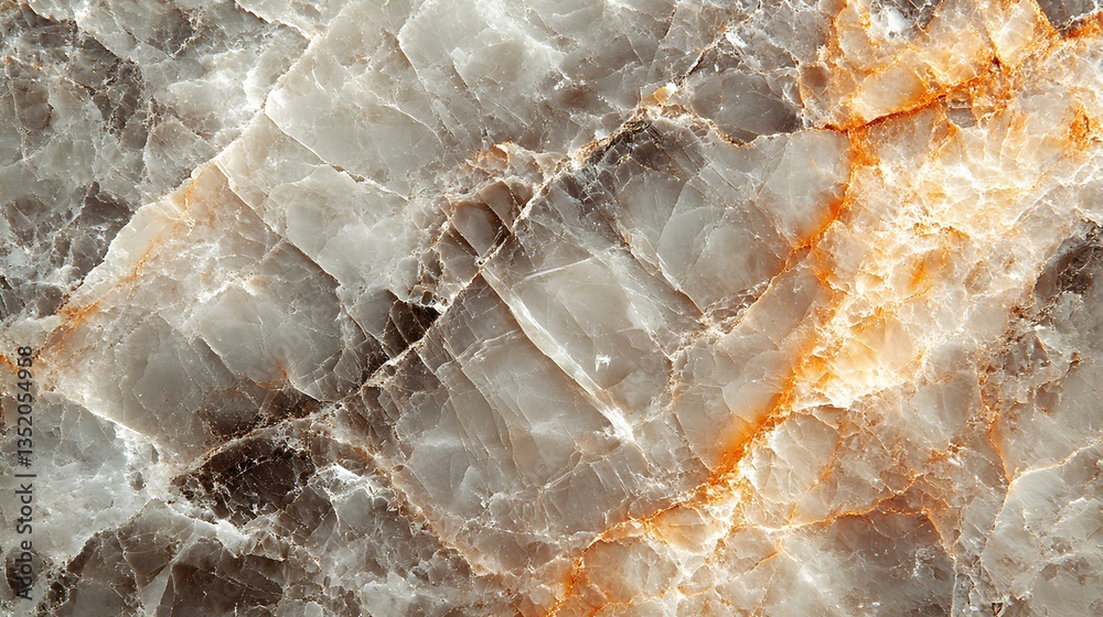 Obraz premium Marble Texture with Golden Veins