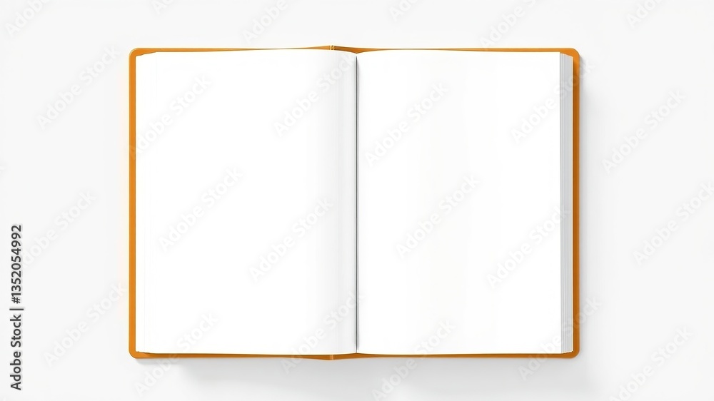 Blank Book Mockup Design for Creative Content Blank Book Mockup Design for Creative Content