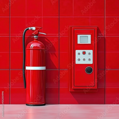 Wallpaper Mural Fire Extinguisher and Fire Cabinet Graphic Resource for Safety and Emergency Preparedness Torontodigital.ca