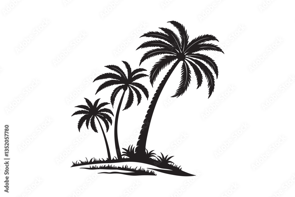 Fototapeta premium palm tree silhouette