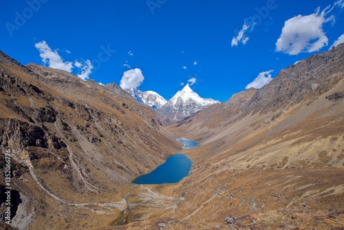 Tshophu Twin Lakes in Bhutan