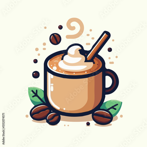 coffee, drink, cafe, espresso, background, cup, beverage, food, caffeine, aroma, mug, morning, hot, breakfast, closeup, black, dark, brown, white, design, mocha, cappuccino, fresh, latte, isolated, br
