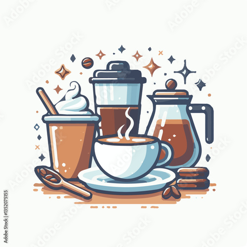 coffee, drink, cafe, espresso, background, cup, beverage, food, caffeine, aroma, mug, morning, hot, breakfast, closeup, black, dark, brown, white, design, mocha, cappuccino, fresh, latte, isolated, br