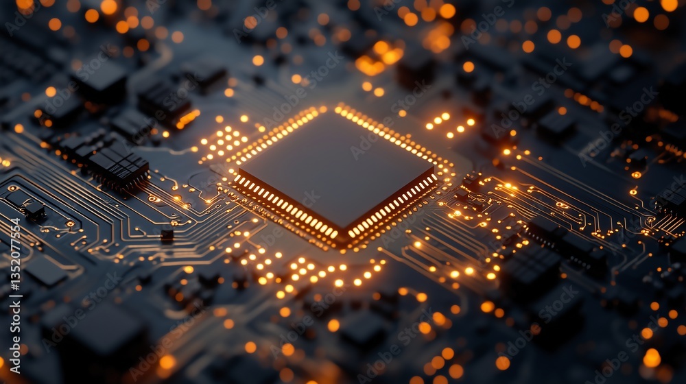 Cyber Security Data Protection Business Privacy Concept with 3D Circuit Board Chip Cyber Security Data Protection Business Privacy Concept with 3D Circuit Board Chip