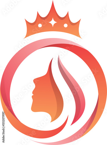 vector illustration of a salon logo