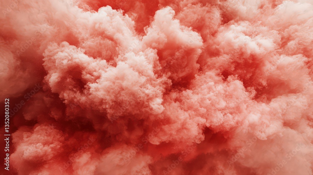 Fototapeta premium Abstract Red and Pink Powder Explosion Texture