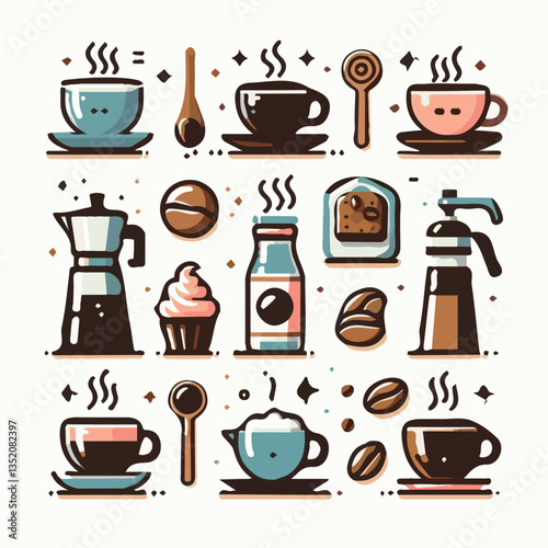 coffee, drink, cafe, espresso, background, cup, beverage, food, caffeine, aroma, mug, morning, hot, breakfast, closeup, black, dark, brown, white, design, mocha, cappuccino, fresh, latte, isolated, br