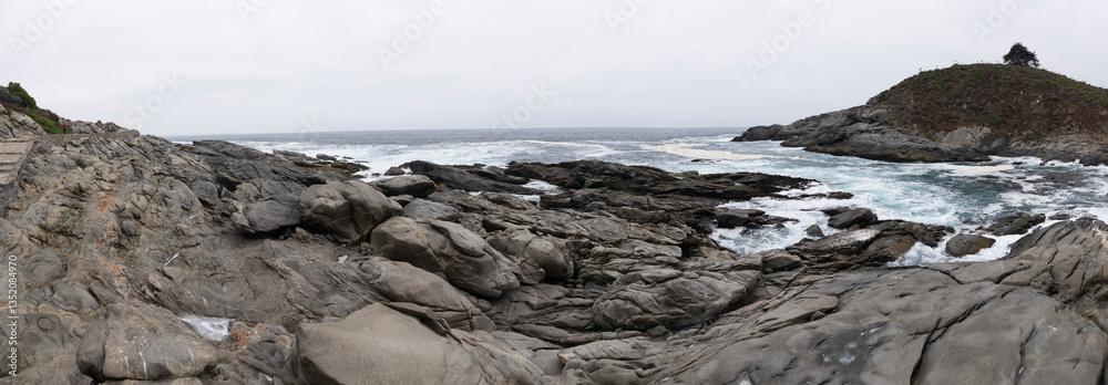 Zapallar Chile panoramic view Zapallar Chile panoramic view