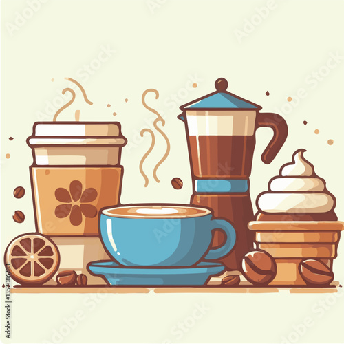 coffee, drink, cafe, espresso, background, cup, beverage, food, caffeine, aroma, mug, morning, hot, breakfast, closeup, black, dark, brown, white, design, mocha, cappuccino, fresh, latte, isolated, br