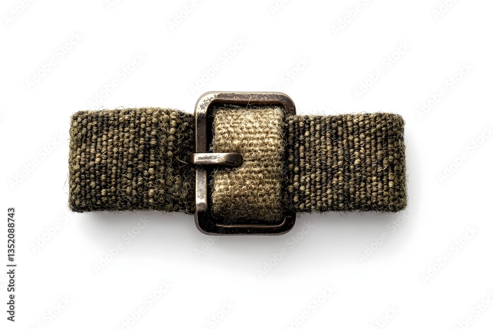 Wool Watch Strap Top View isolated on white background Wool Watch Strap Top View isolated on white background