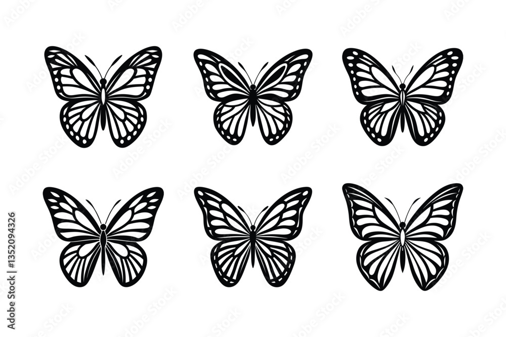 pattern of monarch butterfly vector silhouette pattern of monarch butterfly vector silhouette