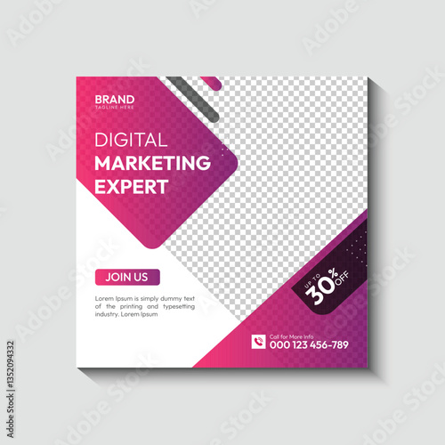 Business promotion and corporate social media banner design template
