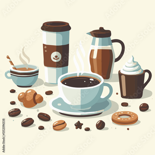 coffee, drink, cafe, espresso, background, cup, beverage, food, caffeine, aroma, mug, morning, hot, breakfast, closeup, black, dark, brown, white, design, mocha, cappuccino, fresh, latte, isolated, br