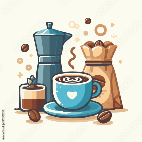 coffee, drink, cafe, espresso, background, cup, beverage, food, caffeine, aroma, mug, morning, hot, breakfast, closeup, black, dark, brown, white, design, mocha, cappuccino, fresh, latte, isolated, br
