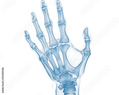 Human Hand XRay Anatomy.