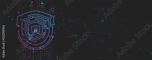 Cyber security lock on circuit shield