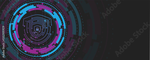 Cyber security lock on circuit shield