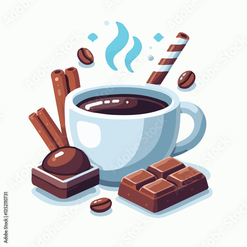 coffee, drink, cafe, espresso, background, cup, beverage, food, caffeine, aroma, mug, morning, hot, breakfast, closeup, black, dark, brown, white, design, mocha, cappuccino, fresh, latte, isolated, br