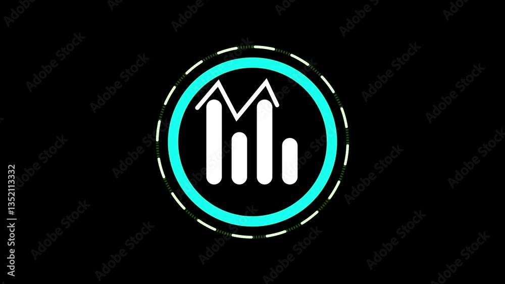A dynamic bar chart animation featuring a glowing upward arrow on a dark grid background, symbolizing business growth, financial success, and data analysis. A dynamic bar chart animation featuring a glowing upward arrow on a dark grid background, symbolizing business growth, financial success, and data analysis.