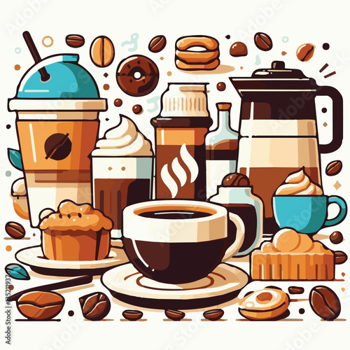 coffee, drink, cafe, espresso, background, cup, beverage, food, caffeine, aroma, mug, morning, hot, breakfast, closeup, black, dark, brown, white, design, mocha, cappuccino, fresh, latte, isolated, br