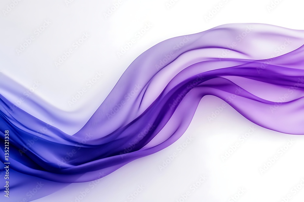 Abstract Purple and Blue Flowing Fabric Design Abstract Purple and Blue Flowing Fabric Design