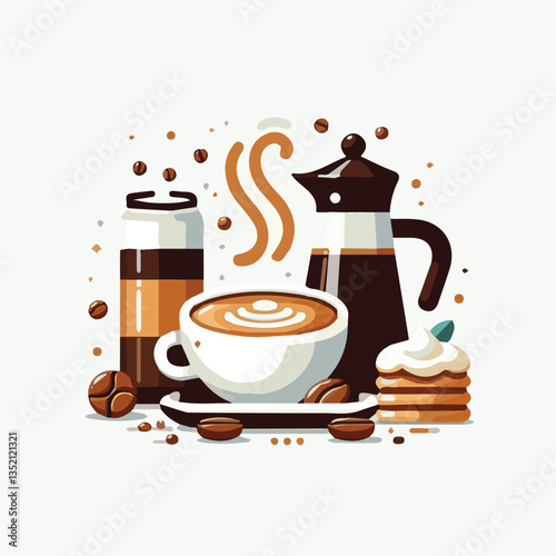 coffee, drink, cafe, espresso, background, cup, beverage, food, caffeine, aroma, mug, morning, hot, breakfast, closeup, black, dark, brown, white, design, mocha, cappuccino, fresh, latte, isolated, br