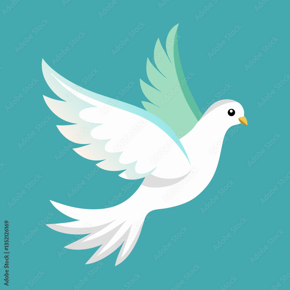 white dove flying
