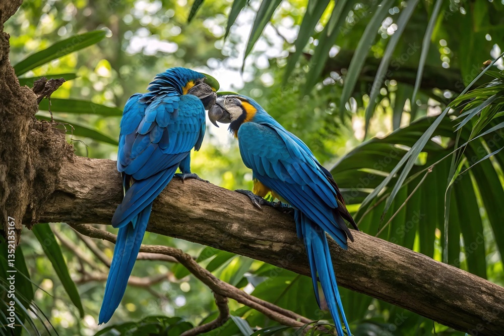Obraz premium blue and yellow macaw
