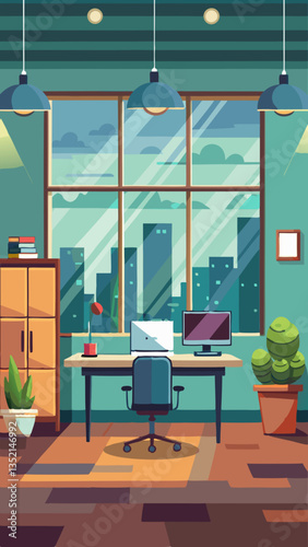 interior of a modern office