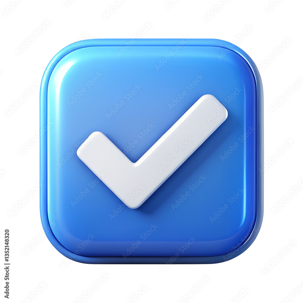 check mark icon on square internet button check mark icon on square internet button