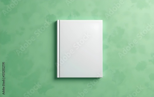White blank Children's Book Mockup, white blank book or notebook Mockup, book cover mockup, notebook cover mockup