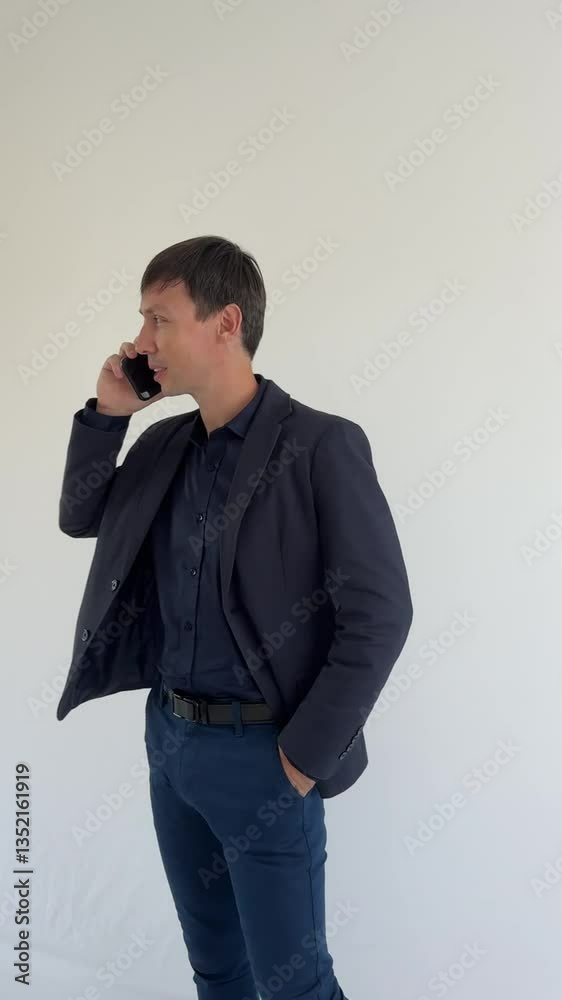 homem de negócios usando celular 